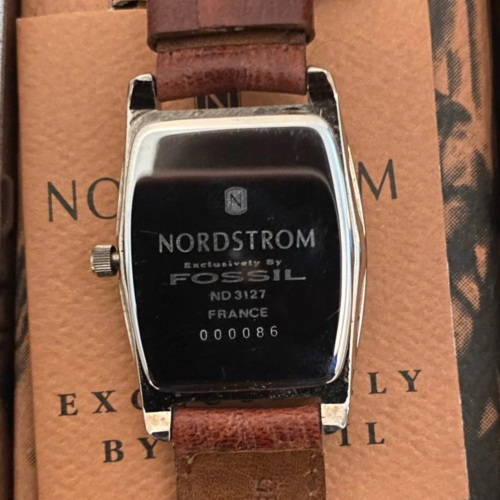 RARE #86 1993 NORDSTROM FOSSIL ART DECO WATCH ND-3127 (000086)